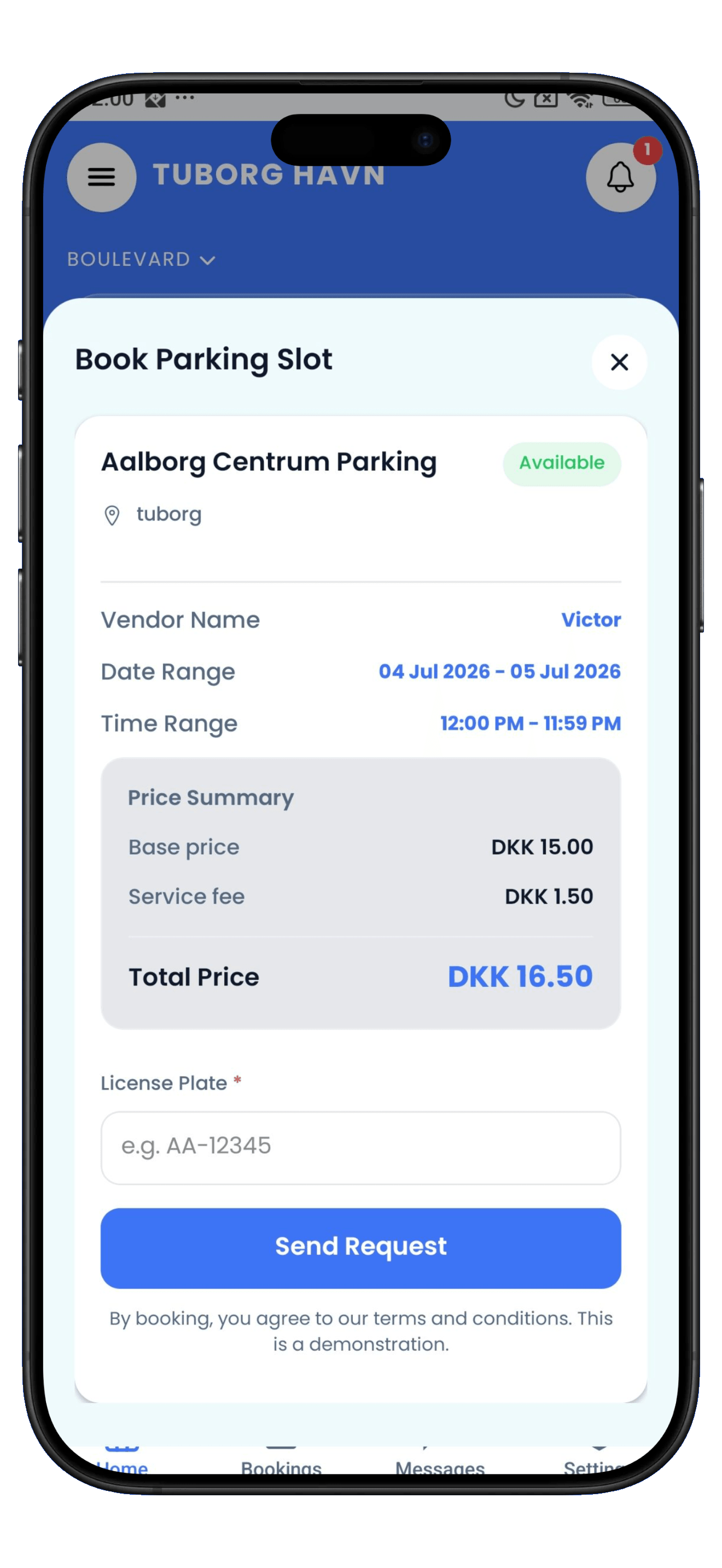 ParkingHub app-skærmbillede 4