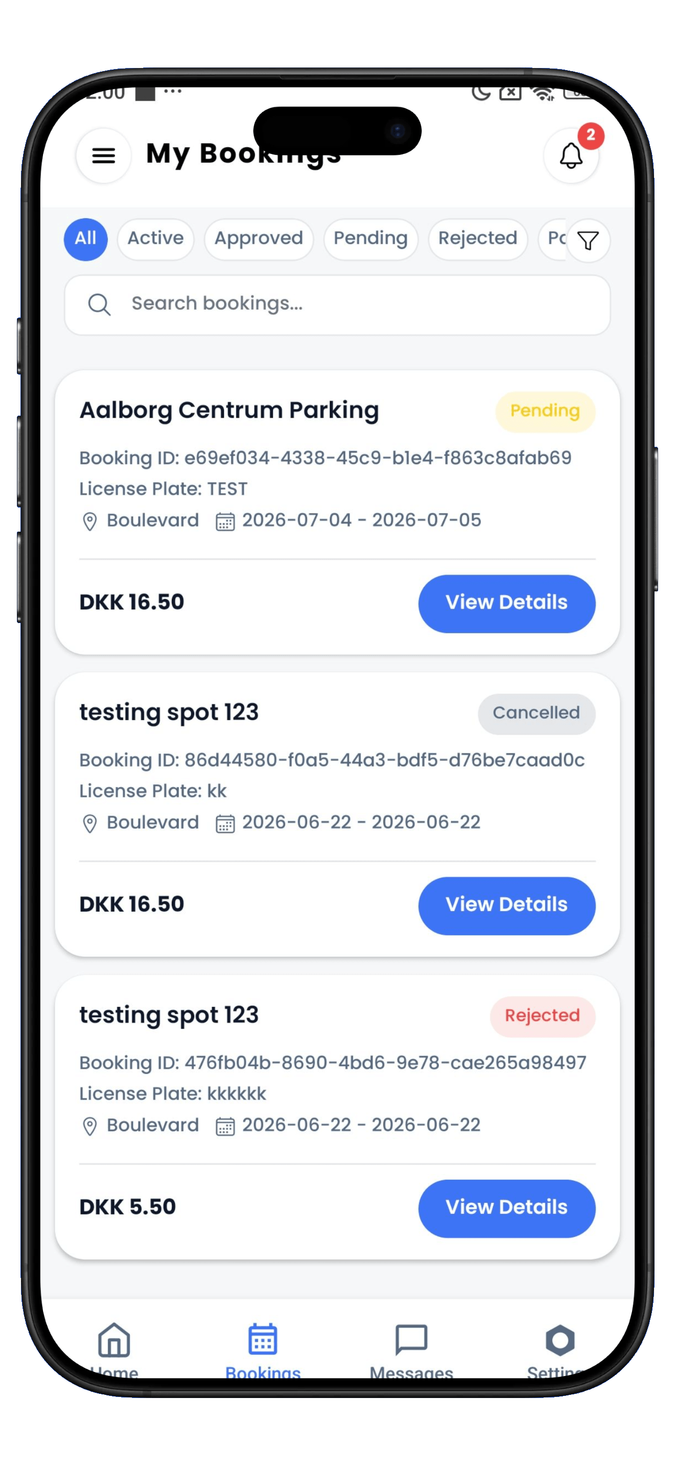ParkingHub app-skærmbillede 5