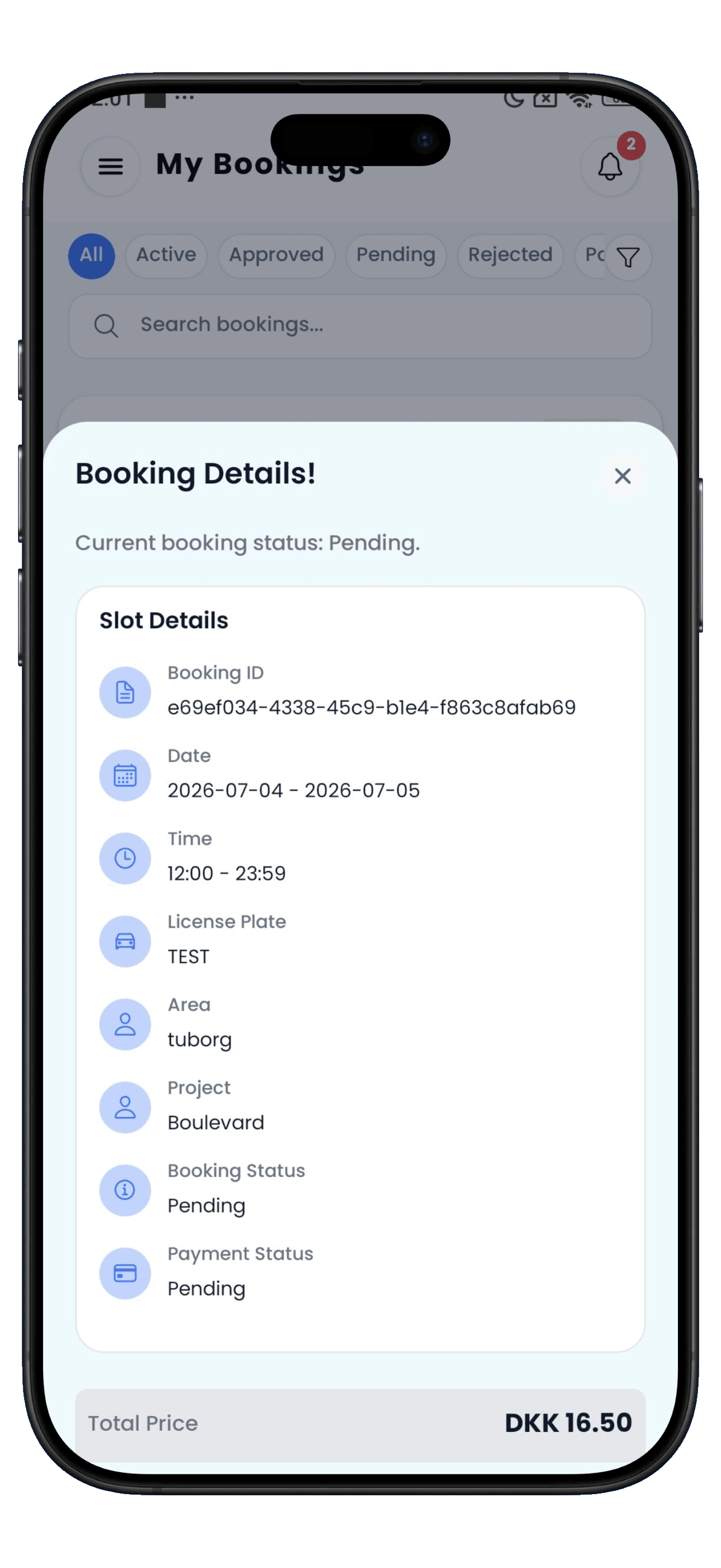 ParkingHub app-skærmbillede 6